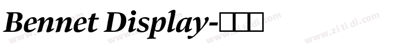 Bennet Display字体转换